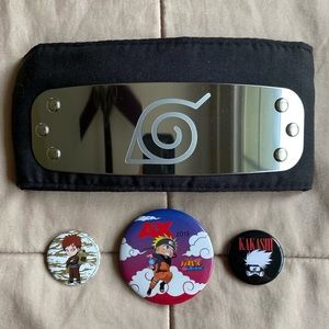 Naruto Headband (+buttons)